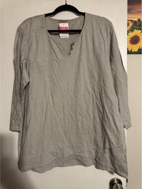Fresh Produce XL 3/4 Sleeve Bundle (2)Gray/Blue Casual Beach Vacation Spring NWT